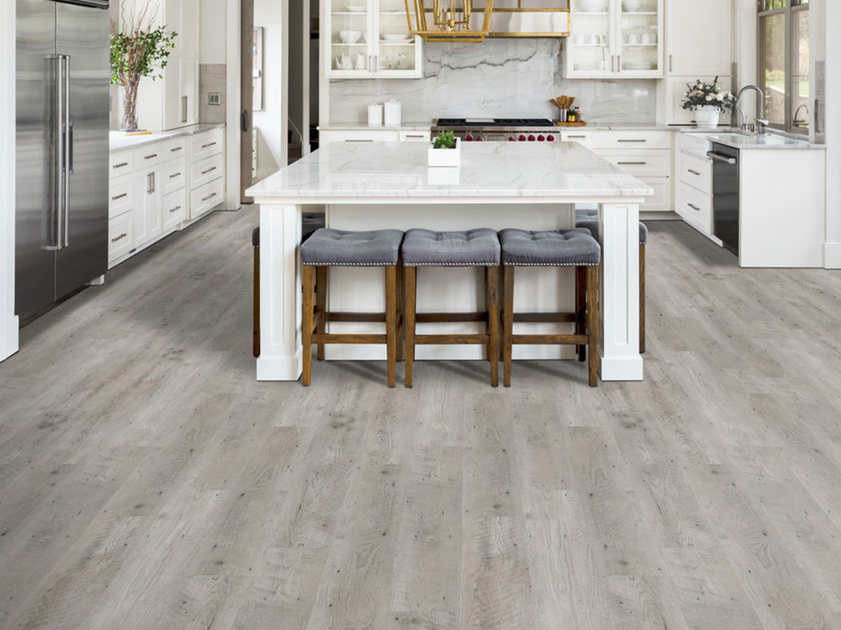 Cambridge White Easy Luxury Rigid Core Vinyl Plank Flooring- Embossed